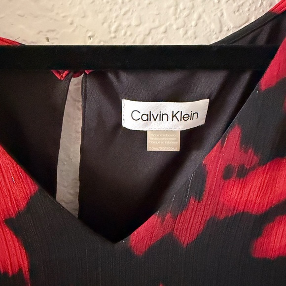 Calvin Klein Elegant Red Floral Women's dress size-22W - Picture 4 of 7